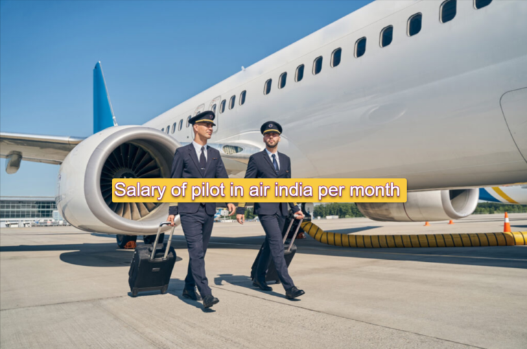 Salary of pilot in air india per month