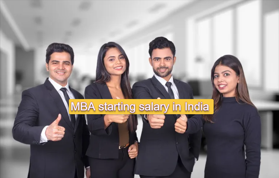 MBA starting salary in India
